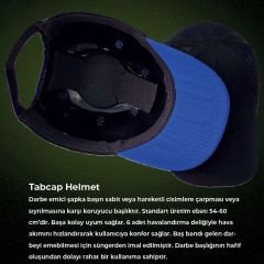 BAYMAX TABCAP Yazlık Helmet Petrol Mavisi Şapka Baret BX-6010