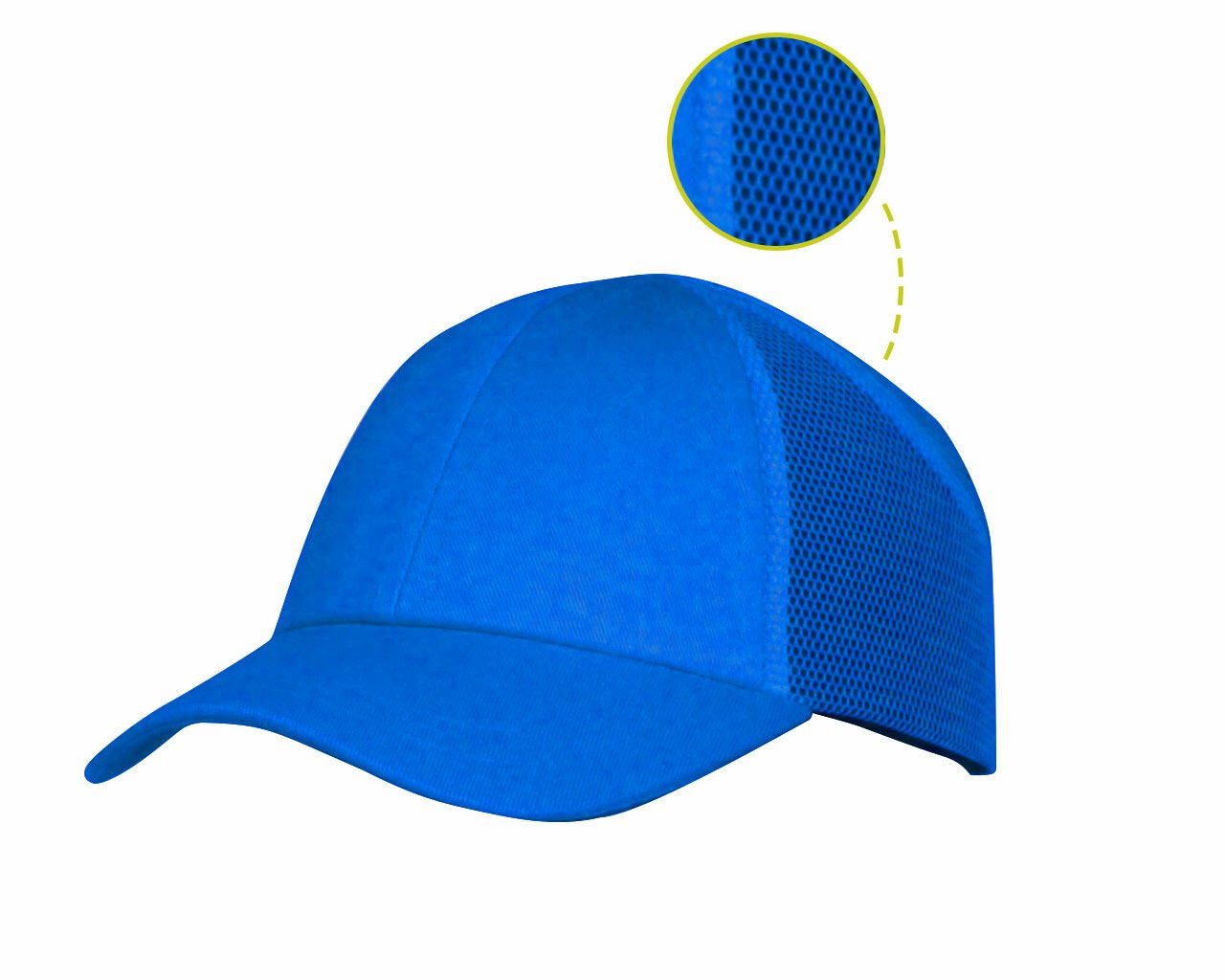 BAYMAX TABCAP Yazlık Helmet Saks Mavisi Şapka Baret BX-6010