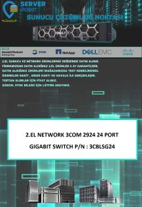 2.EL NETWORK 3COM 2924 24 PORT GIGABIT SWITCH P/N : 3CBLSG24