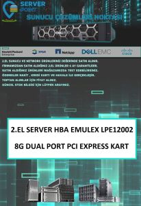 2.EL SERVER HBA KART EMULEX LPE12002 8G DUAL PORT PCI EXPRESS KART