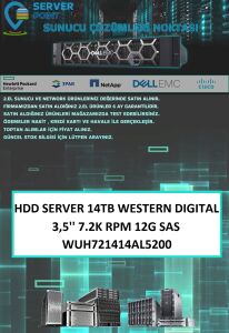 HDD SERVER 14TB WESTERN DIGITAL 3,5'' 7.2K RPM 12G SAS WUH721414AL5200