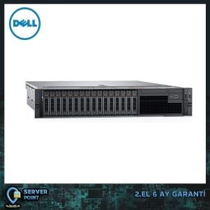 2.EL SERVER DELL R740 16X SFF XEON GOLD 6262V 2X CPU 512GB DDR4 RAM HDD YOK H730 RAID KART 2X 750W POWER