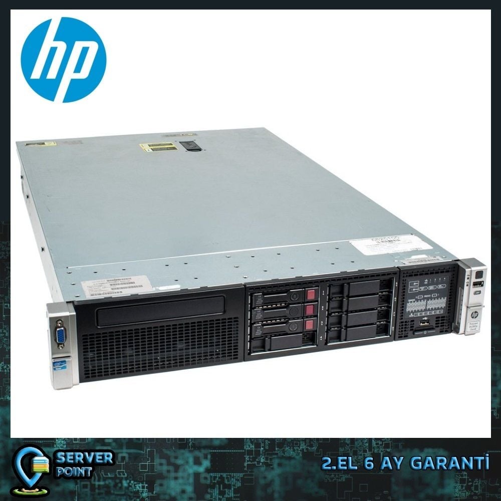 2.EL SERVER HP DL380p GEN8 E5-2650 2X CPU 128GB DDR3 RAM 4X 300GB SAS 2,5 HDD 2X 460W POWER