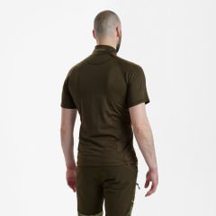 DEERHUNTER Yaka Fermuarlı K.Kollu Yeşil Tişört XL