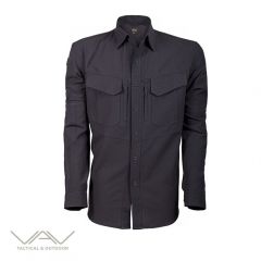 VAV Uzun Kol Gömlek Tactek-01 Siyah - XL