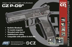 ASG CZ P-09 Duty Blowback Havalı Tabanca