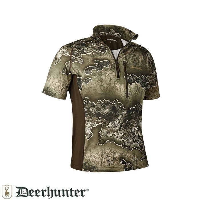 DEERHUNTER Yaka Fermurlı K.Kollu Realtree Tişört XL