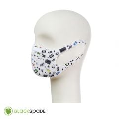 BLACKSPADE Çocuk Koruyucu Maske Müzik Desen S2