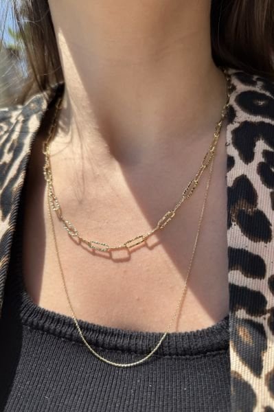 VIP İnce Zincir Kolye 60 cm 14K
