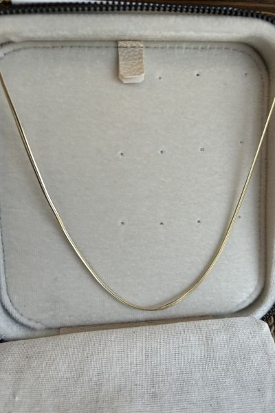 VIP İnce İtalyan Zincir Kolye 14K 45 cm