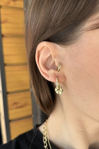 VIP Pırpır Göçmen Küpe 14K