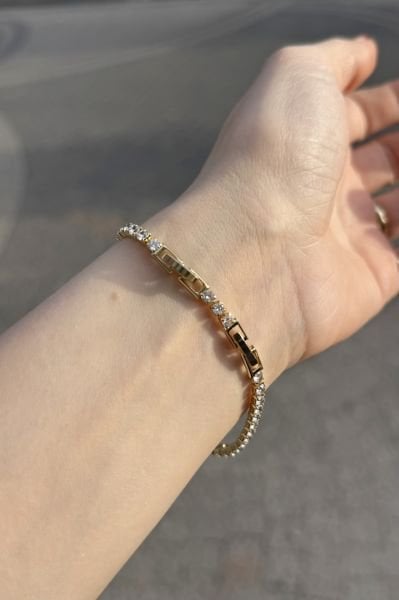 VIP Su Yolu Bileklik 17 + 2 cm 14K