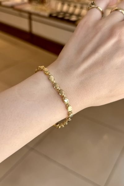 VIP Arpa Zincir Bileklik 17 + 3 cm