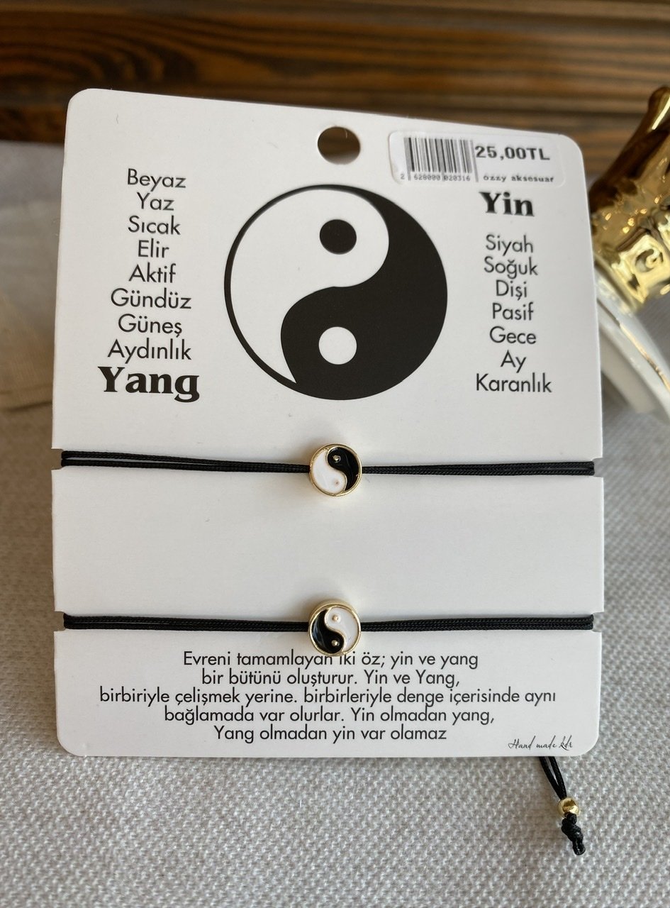 2'li Yin Yang İp Bileklik