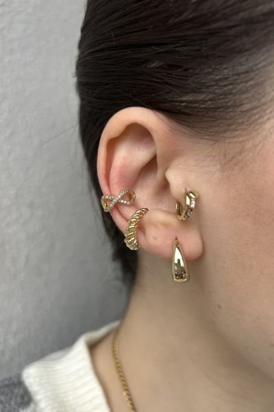 Spiral Model Earcuff Kıkırdak Küpe 1 Adet