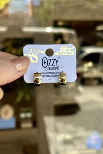 VIP Geniş Küçük Halka Küpe 14K