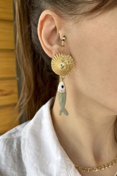 Marka Model Sallantılı Balık Küpe