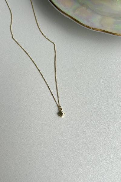 VIP Minimal Kuzey Yıldız Uçlu Kolye 45 cm 14K