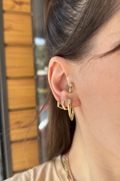 VIP Küçük 6gen Halka Küpe 14K