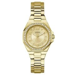 GUESS GUGW0877L2 ALTIN KAPLAMA TAŞLI KADIN KOL SAATİ
