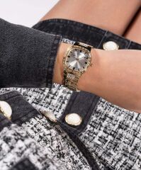 GUESS GUGW0511L2 ALTIN KAPLAMA TAŞLI KADIN KOL SAATİ