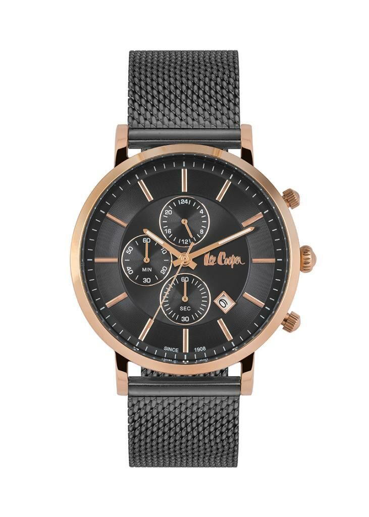 LEE COOPER LC07010.460 FÜME HASIR KORDON ERKEK KOL SAATİ