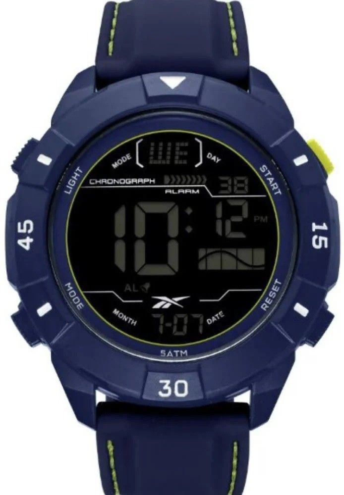 REEBOK RV-ADT-G9-PNIN-WN LACİVERT SİLİKON KORDON DİJİTAL ERKEK KOL SAATİ