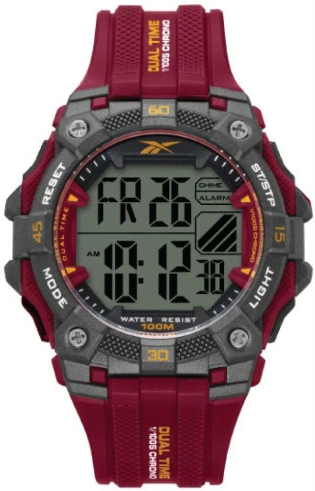REEBOK RV-VAL-G9-PAPR-WO KIRMIZI SİLİKON KORDON DİJİTAL ERKEK KOL SAATİ