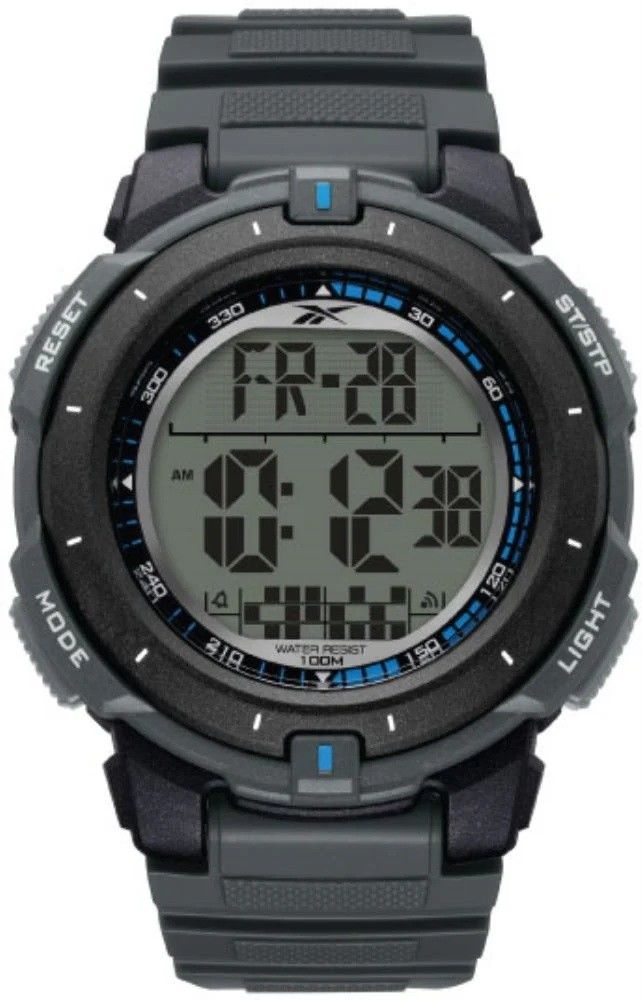 REEBOK RV-WHE-G9-PBPA-WK GRİ SİLİKON KORDON DİJİTAL ERKEK KOL SAATİ