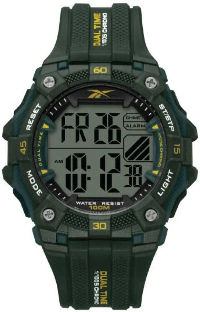 REEBOK RV-VAL-G9-PBPB-WY YEŞİL SİLİKON KORDON DİJİTAL ERKEK KOL SAATİ