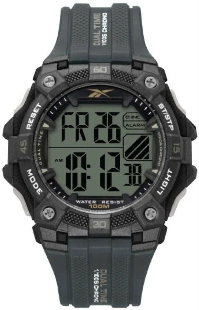 REEBOK RV-VAL-G9-PAPA-WA GRİ SİLİKON KORDON DİJİTAL ERKEK KOL SAATİ