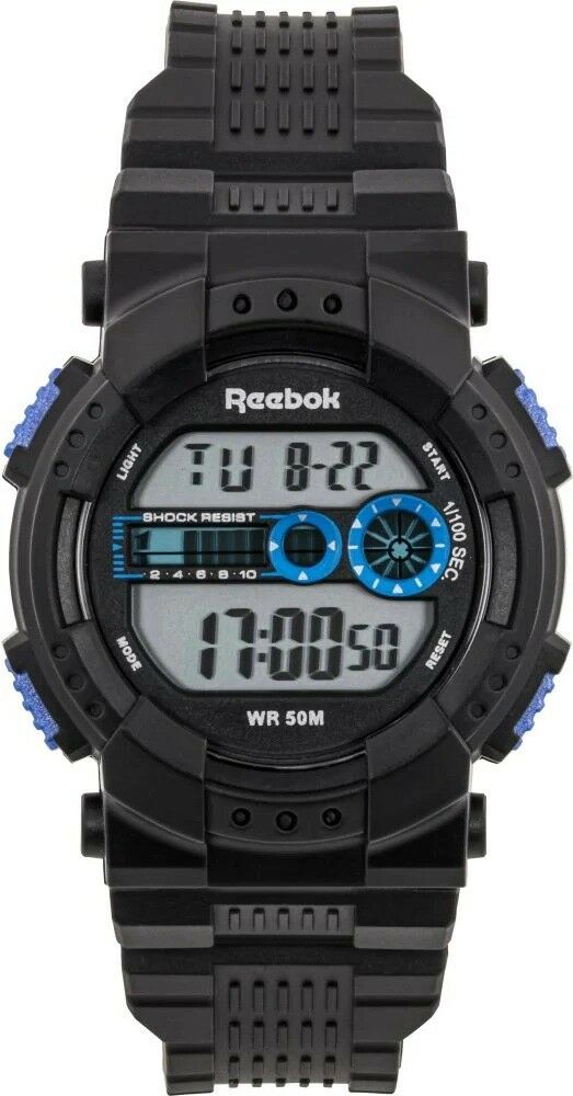REEBOK RV-CRO-U9-PNPB-WN SİYAH SİLİKON KORDON DİJİTAL ÇOCUK KOL SAATİ