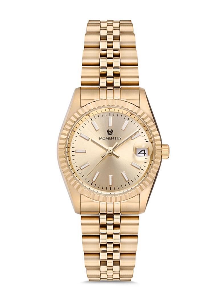 MOMENTUS CW132G-08SG ALTIN KAPLAMA KADIN KOL SAATİ