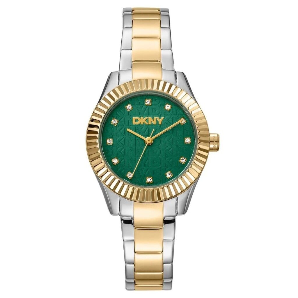 DKNY DK1L017M0085 ALTIN KAPLAMA YEŞİL KADRAN KADIN KOL SAATİ