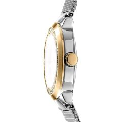 DKNY DK1L024M0045 ALTIN KAPLAMA HASIR KORDON TAŞLI KADIN KOL SAATİ