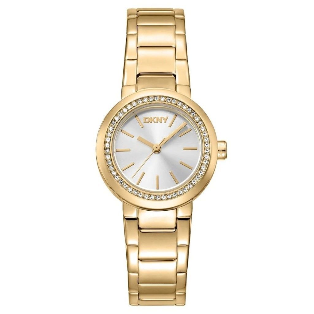 DKNY DK1L024M0135 ALTIN KAPLAMA TAŞLI KADIN KOL SAATİ