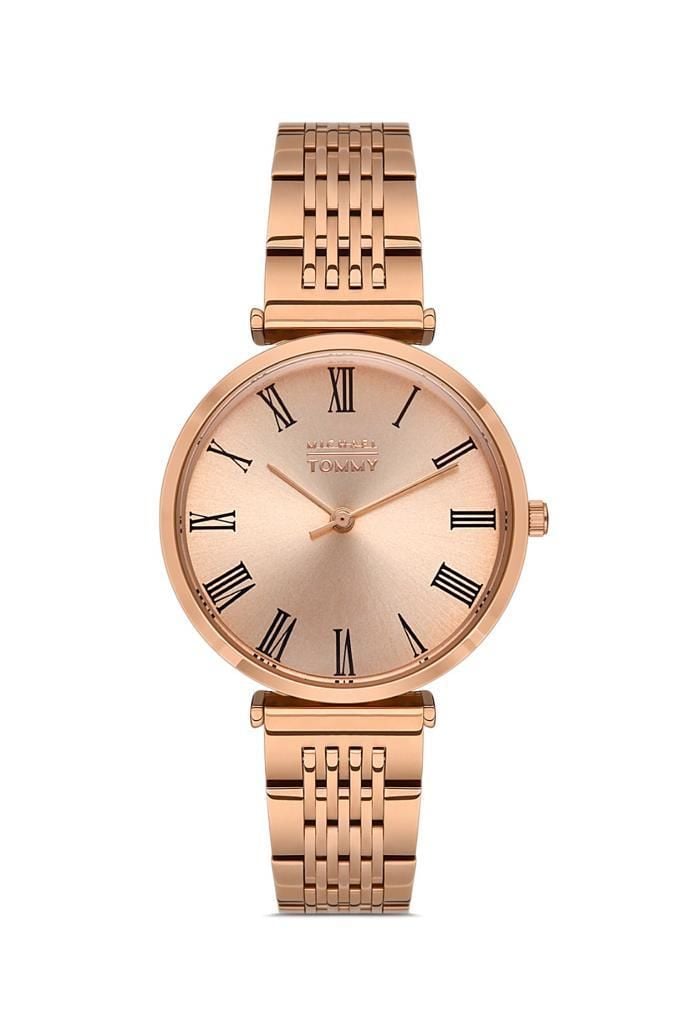 MICHAEL TOMMY MT-41003L-RR33 ROSE GOLD ROMA RAKAMLI KADIN KOL SAATİ