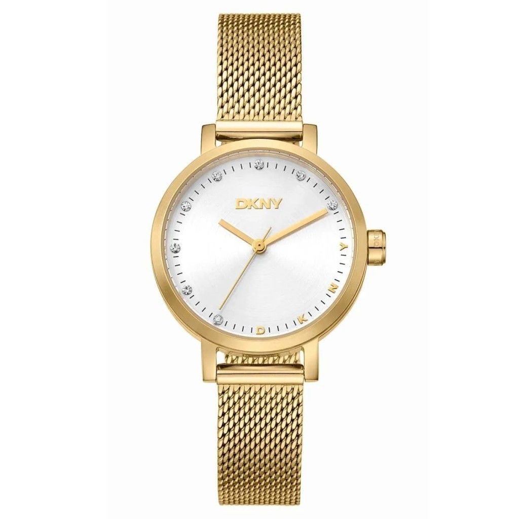 DKNY DK1L037M0035 ALTIN KAPLAMA HASIR KORDON KADIN KOL SAATİ