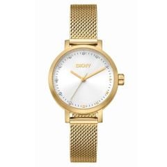 DKNY DK1L037M0035 ALTIN KAPLAMA HASIR KORDON KADIN KOL SAATİ