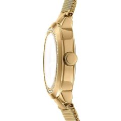 DKNY DK1L024M0025 ALTIN KAPLAMA HASIR KORDON TAŞLI KADIN KOL SAATİ