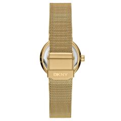 DKNY DK1L024M0025 ALTIN KAPLAMA HASIR KORDON TAŞLI KADIN KOL SAATİ
