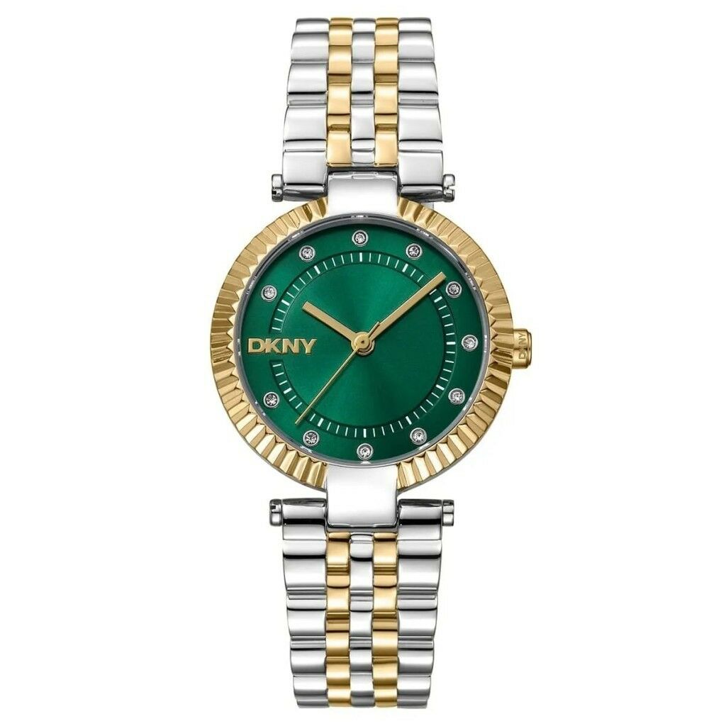 DKNY DK1L042M0075 ALTIN KAPLAMA YEŞİL KADRAN KADIN KOL SAATİ