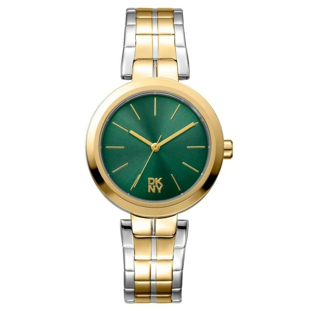 DKNY DK1L045M0075 ALTIN KAPLAMA YEŞİL KADRAN KADIN KOL SAATİ
