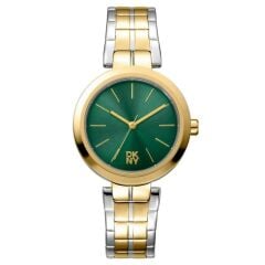DKNY DK1L045M0075 ALTIN KAPLAMA YEŞİL KADRAN KADIN KOL SAATİ