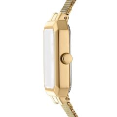 DKNY DK1L076M0135 ALTIN KAPLAMA HASIR KORDON DİKDÖRTGEN KADIN KOL SAATİ