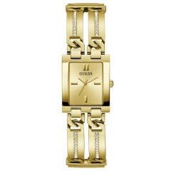 GUESS GUGW0668L2 ALTIN KAPLAMA DİKDÖRTGEN KADIN KOL SAATİ