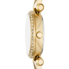 FOSSIL FBQ3895 ALTIN KAPLAMA TAŞLI KADIN KOL SAATİ