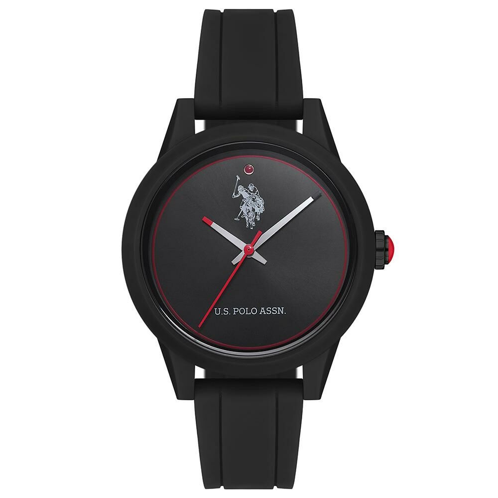 U.S. POLO ASSN. USPA2007-03 SİYAH SİLİKON KORDON KADIN KOL SAATİ