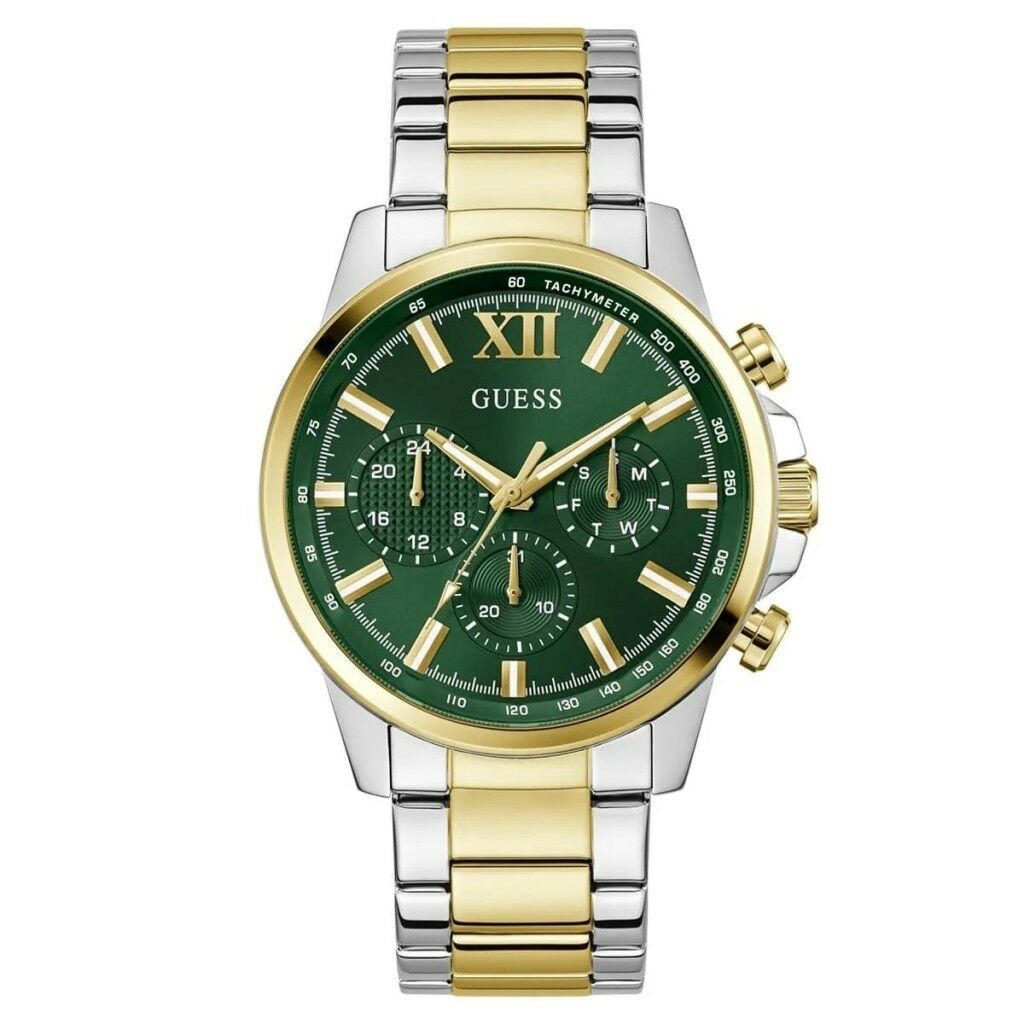 GUESS GUGW0900G5 ALTIN KAPLAMA YEŞİL KADRAN ERKEK KOL SAATİ