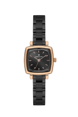 DANIEL KLEIN DK102-DKE.1.10852-6 SİYAH İYON KAPLAMA KARE KADIN KOL SAATİ